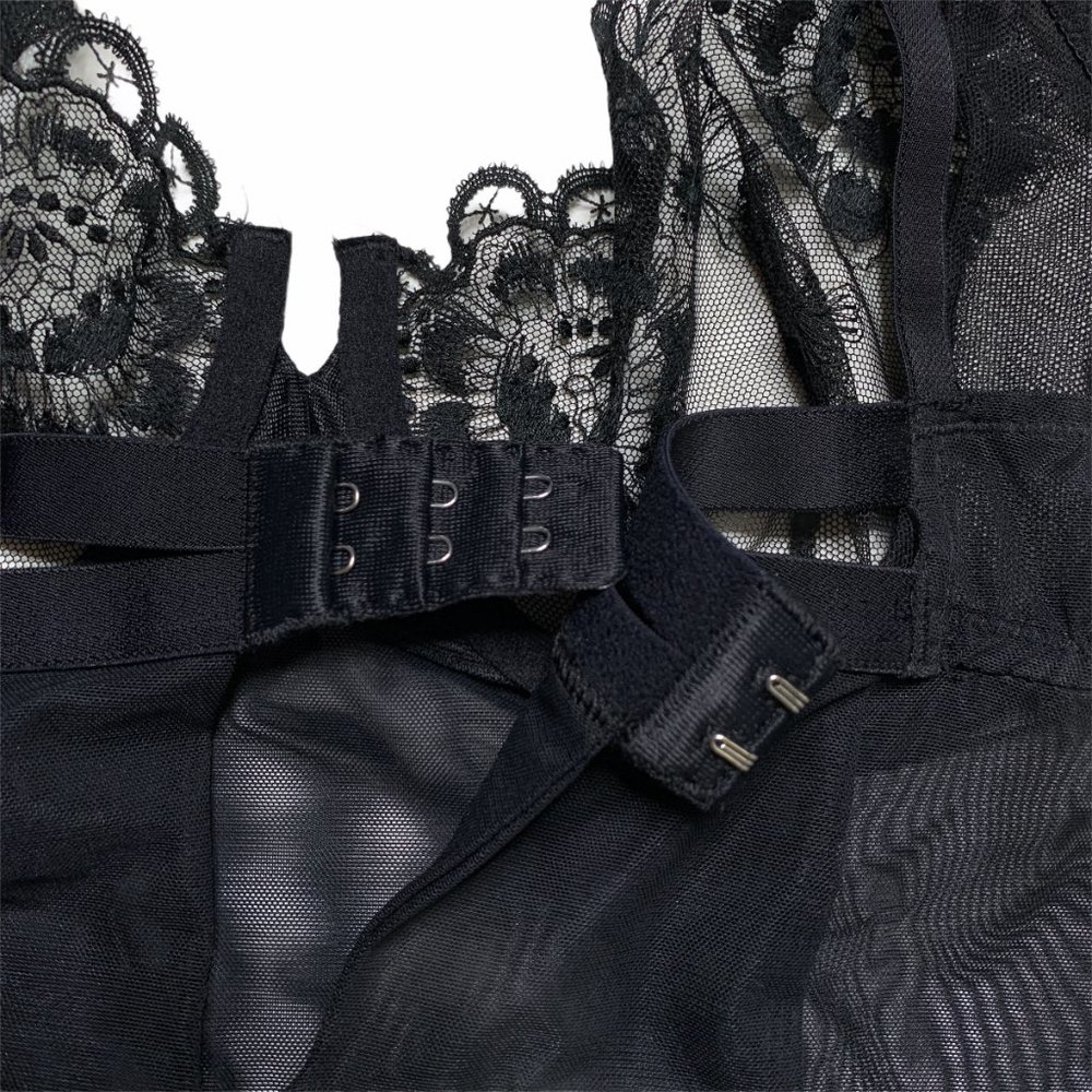 Vintage victoria's secret black sheer lace cami - Picture 5 of 7